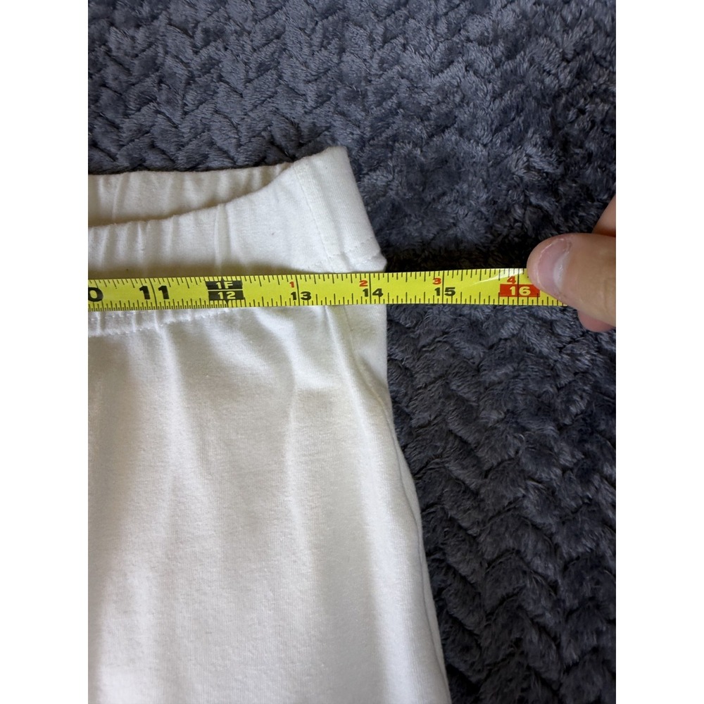 Shape FX By Newport News Pants Womens Large Tall White Cotton Mid Rise USA Made - Picture 4 of 8